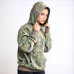 Concrete Wood Human Hoodie - Moss