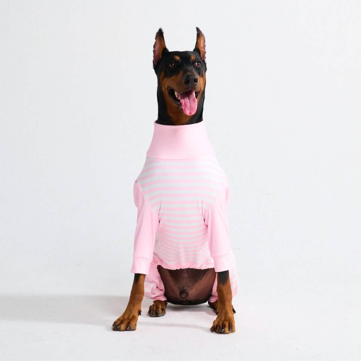 Dog Pajama - Pink Stripes