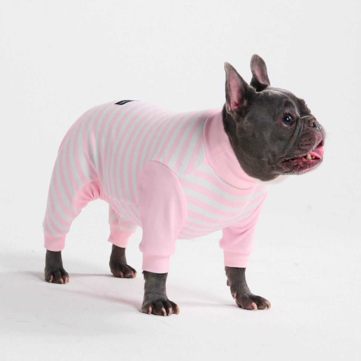 Dog Pajama - Pink Stripes